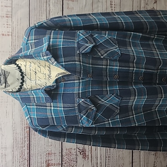 Lee flannel thermal lined button front jacket - Picture 3 of 9